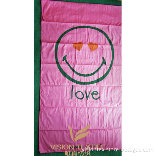 MICROFIBER BEACH TOWEL PRINT SMILEY FACE